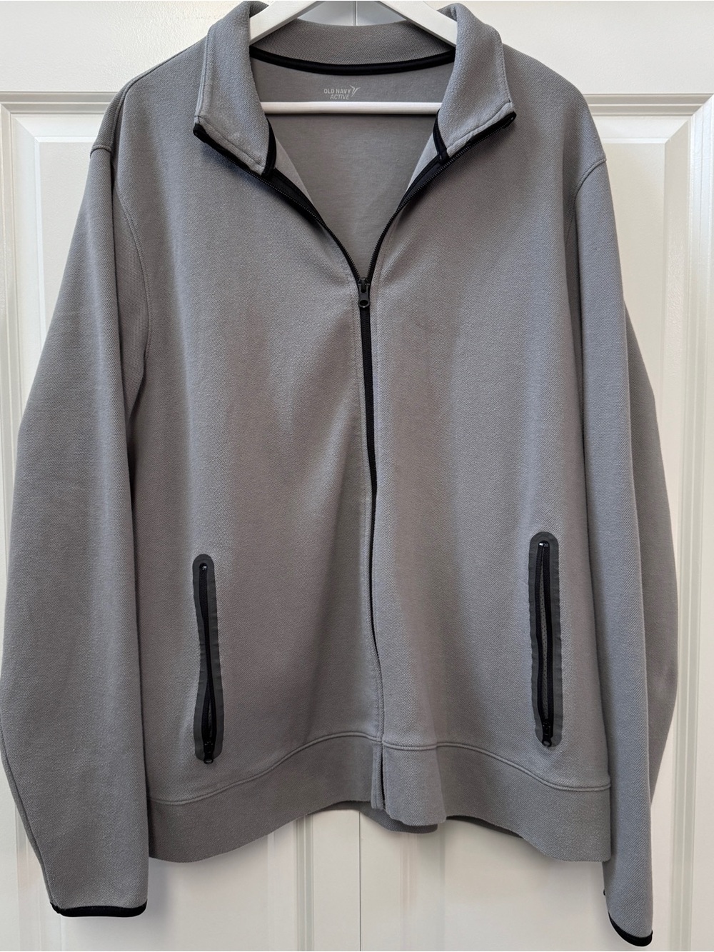 Old Navy Active Dynamic Fleece Full Zip Jacket XXL Gray